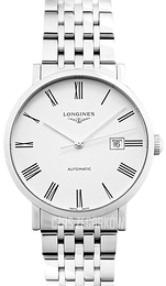 Longines Elegant Biały/Stal Ø41 mm L4.911.4.11.6