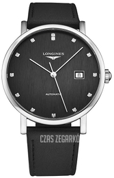 Longines Elegant Czarny/Skóra Ø41 mm L4.911.4.78.2