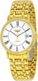 Longines Presences Biały/Stal w odcieniu złota Ø38.5 mm L4.921.2.11.8