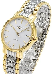 Longines Presence Biały/Stal w odcieniu złota Ø40 mm L4.922.2.12.7