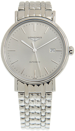 Longines Presence Srebrny/Stal Ø40 mm L4.922.4.72.6