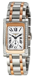 Longines DolceVita Biały/Stal 19.8x24.5 mm L5.155.5.79.7