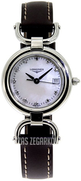 Longines Equestrian Biały/Skóra Ø26 mm L6.130.4.87.2