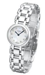 Longines PrimaLuna Biały/Stal Ø23 mm L8.109.4.87.6