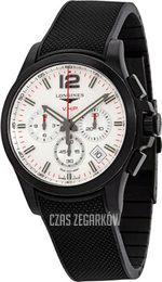 Longines Conquest V.H.P. Srebrny/Guma Ø42 mm L3.717.2.76.9