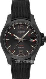 Longines Conquest V.H.P. Czarny/Guma Ø41 mm L3.718.2.56.9