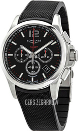 Longines Conquest V.H.P. Czarny/Guma Ø44 mm L3.727.4.56.9
