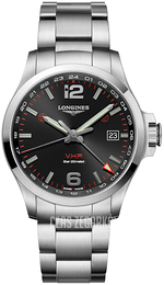 Longines Conquest V.H.P. Czarny/Stal Ø43 mm L3.728.4.56.6