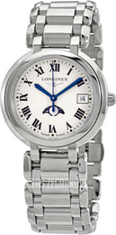 Longines Primaluna Biały/Stal Ø34 mm L8.116.4.71.6