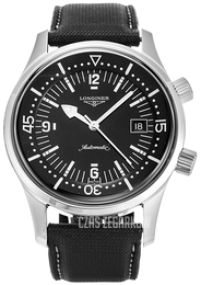 Longines Sport Legends Czarny/Tkanina Ø42 mm L3.674.4.56.2