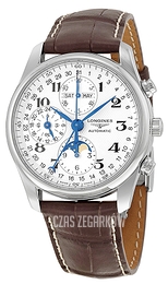Longines Master Srebrny/Skóra Ø40 mm L2.673.4.78.5