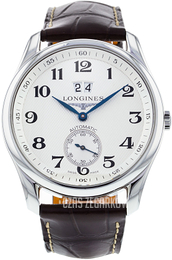 Longines Master Srebrny/Skóra Ø40 mm L2.676.4.78.3