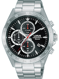 Lorus Sports Czarny/Stal Ø43 mm RM363GX9