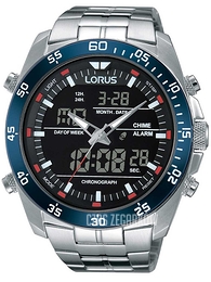 Lorus Sports Czarny/Stal Ø46 mm RW623AX5