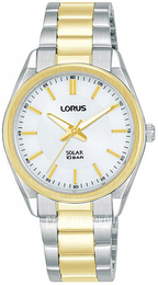 Lorus Solar Biały/Stal w odcieniu złota Ø31 mm RY514AX9