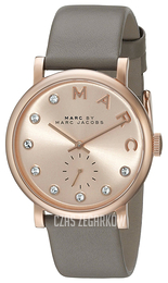 Marc by Marc Jacobs Baker Różowe złoto/Skóra Ø36 mm MBM1400