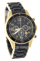 Marc by Marc Jacobs Rock Chrono Czarny/Stal w odcieniu złota Ø40 mm MBM2552