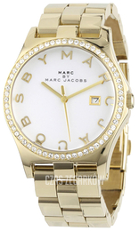 Marc by Marc Jacobs Henry Biały/Stal w odcieniu złota Ø43 mm MBM3045