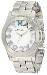 Marc by Marc Jacobs Rivera Biały/Stal Ø40 mm MBM3136