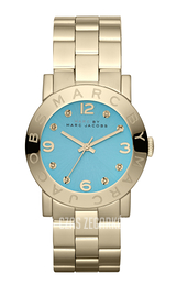 Marc by Marc Jacobs Amy Niebieski/Stal w odcieniu złota Ø36.5 mm MBM3220