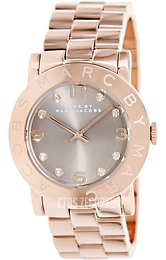 Marc by Marc Jacobs Amy Brązowy/Stal w kolorze różowego złota Ø36.5 mm MBM3221
