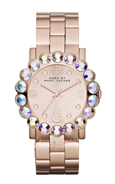 Marc by Marc Jacobs Amy Scallop Różowe złoto/Stal w kolorze różowego złota Ø36.5 mm MBM3223