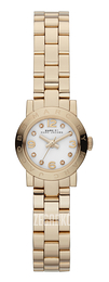 Marc by Marc Jacobs Amy Dinky Biały/Stal w odcieniu złota Ø21 mm MBM3226