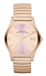 Marc by Marc Jacobs Henry Stretchy Różowe złoto/Stal w kolorze różowego złota Ø36.5 mm MBM3238