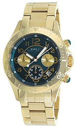 Marc by Marc Jacobs Rock Chrono Zielony/Stal w odcieniu złota Ø40 mm MBM3252