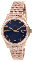Marc by Marc Jacobs Niebieski/Stal w kolorze różowego złota Ø31 mm MBM3322