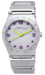 Marc by Marc Jacobs Jorie Biały/Aluminium Ø28 mm MBM3513