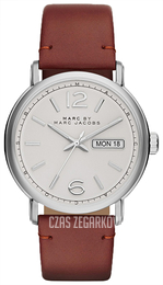 Marc by Marc Jacobs Srebrny/Skóra Ø40 mm MBM5080