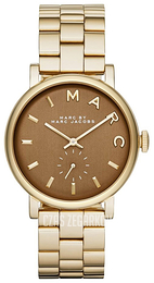 Marc by Marc Jacobs Baker Brązowy/Stal w odcieniu złota Ø36 mm MBM8631