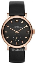 Marc by Marc Jacobs Baker Czarny/Skóra Ø37 mm MBM8633