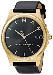 Marc by Marc Jacobs Henry Czarny/Skóra Ø35 mm MJ1608