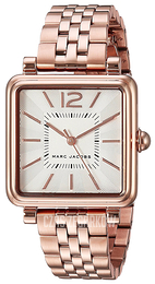 Marc by Marc Jacobs Dress Biały/Stal w kolorze różowego złota MJ3514