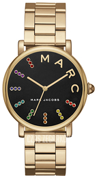 Marc by Marc Jacobs Dress Czarny/Stal w odcieniu złota Ø36 mm MJ3567