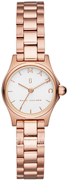 Marc by Marc Jacobs Henry Biały/Stal w kolorze różowego złota Ø21 mm MJ3587