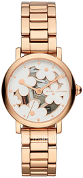 Marc by Marc Jacobs Biały/Stal w kolorze różowego złota Ø28 mm MJ3598