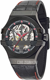 Maserati Potenza Czarny/Skóra Ø42 mm R8821108010