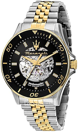 Maserati Sfida Czarny/Stal w odcieniu złota Ø44 mm R8823140010