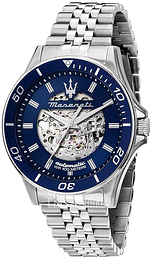 Maserati Sfida Niebieski/Stal Ø44 mm R8823140011