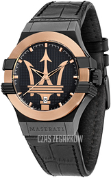 Maserati Potenza Czarny/Skóra Ø42 mm R8851108032
