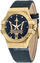 Maserati Potenza Niebieski/Skóra Ø42 mm R8851108035