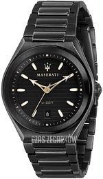 Maserati Triconic Czarny/Stal Ø40 mm R8853139004