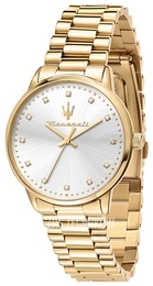 Maserati Royale Dimonds Srebrny/Pozlacana Ø36 mm R8853147503