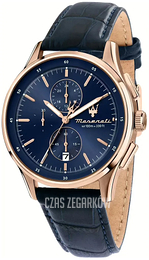 Maserati Sorpasso Niebieski/Skóra Ø42 mm R8871624009