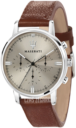 Maserati Eleganza Szary/Skóra Ø42 mm R8871630001
