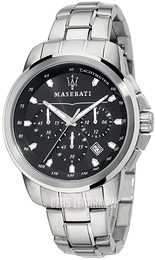 Maserati Successo Czarny/Stal Ø44 mm R8873621001