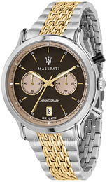 Maserati Legend Czarny/Stal w odcieniu złota Ø42 mm R8873638003